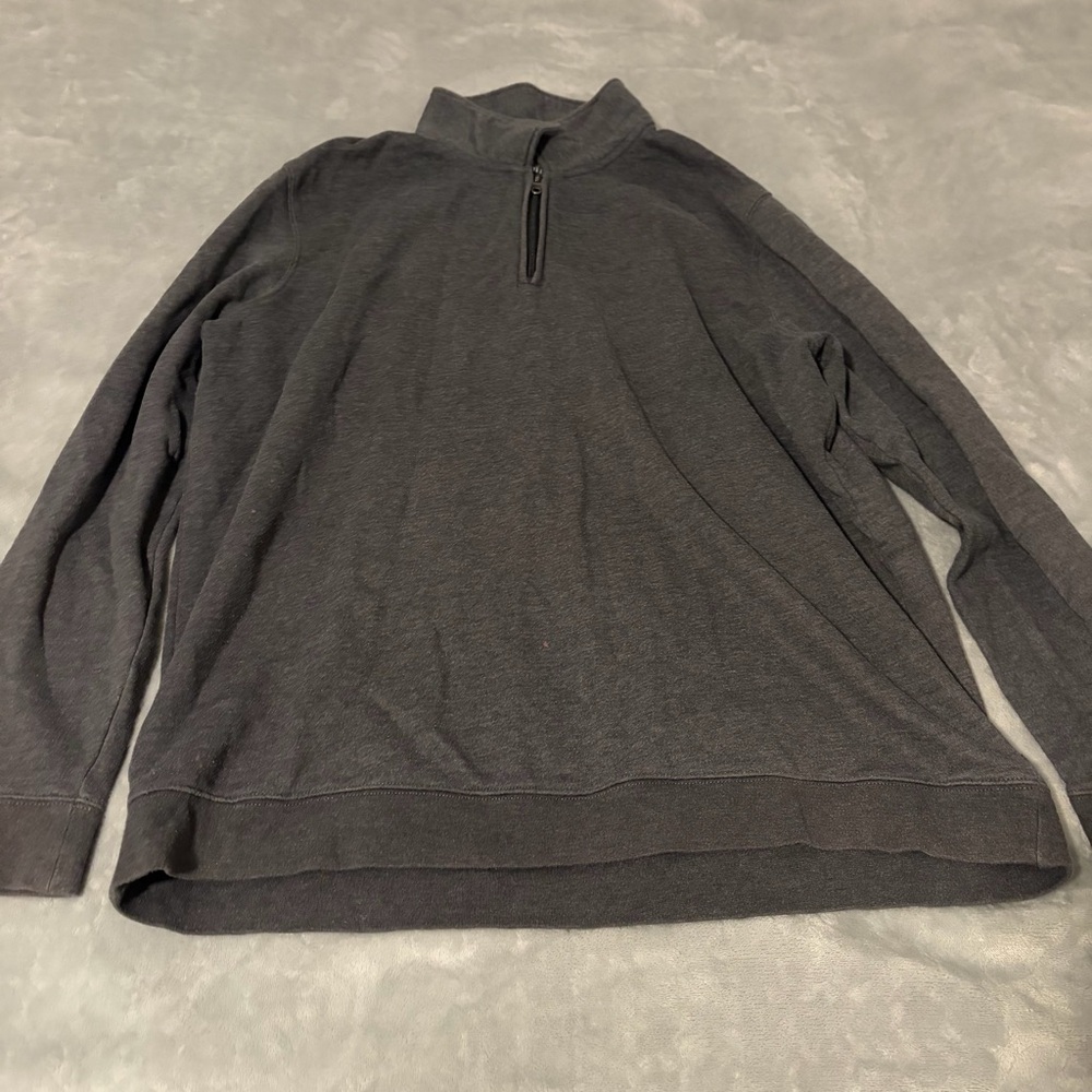 Croft & Barrow Men's Charcoal Zip-Up Sweater
